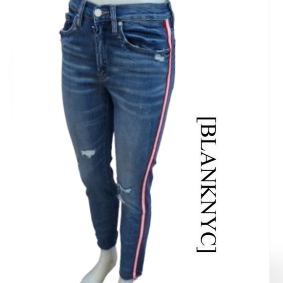BlankNYC cool striped Rivingtin jeans 26 - Picture 1 of 12